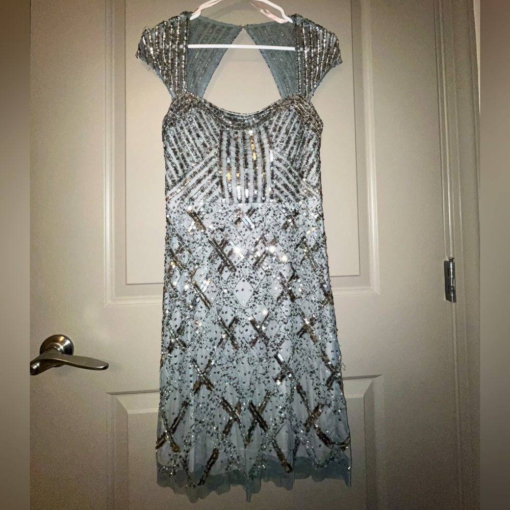 Adriana Papell Sequin Dress
